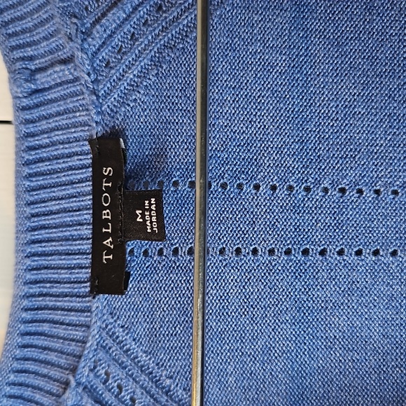 Talbots Multi Colored Striped Sweater Sz M - Picture 3 of 7